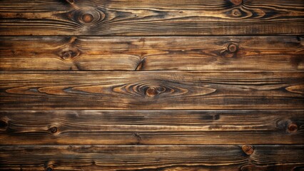 Wall Mural - Rustic Brown Wooden Planks Background Texture Showing Natural Wood Grain and Knots