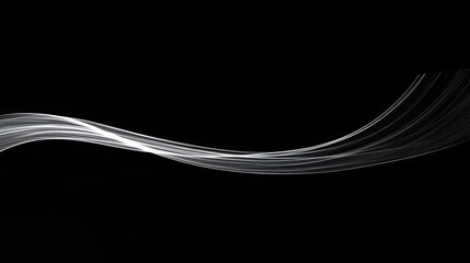 Poster - A glowing white line stretching across a black digital canvas, representing the X-axis in data visualization.