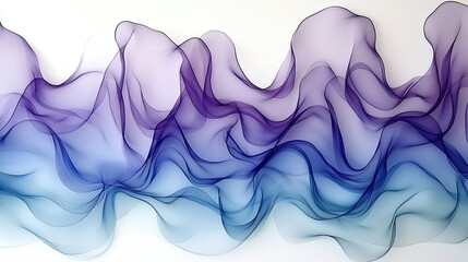 Poster - A smooth gradient of purple and blue blending into each other, creating a calming and serene effect.