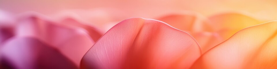 Wall Mural - A detailed view of a cluster of pink tulips, great for use in floral arrangements or as a background