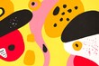 © ADDICTIVE STOCK - Colorful abstract illustration with playful organic shapes