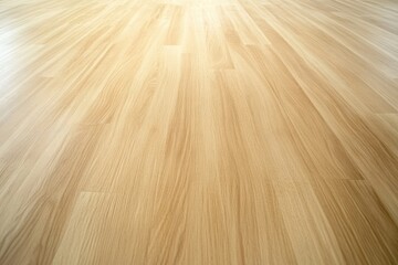 Poster - Light wooden floor background with realistic lighting and natural copy space for creative projects