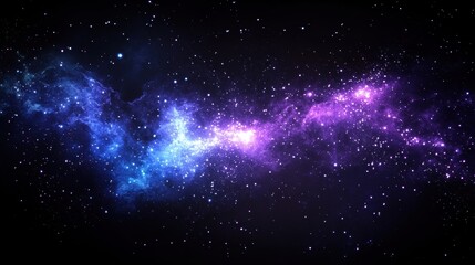 cosmic nebula starry night sky galactic clouds deep space univer