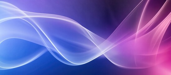 Fototapete - Abstract Colorful Swirls: A Digital Artwork of Flowing, Ethereal Lines in Vibrant Hues of Blue and Pink