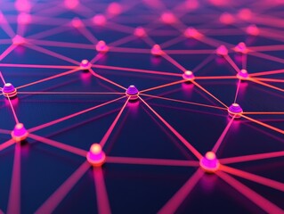 abstract network of interconnected nodes and lines.
