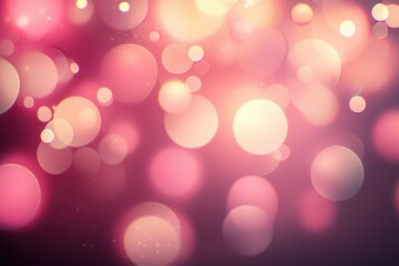 Wall Mural - soft pink bokeh background with gentle light and dreamy vibes
