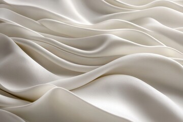 Wall Mural - soft silk fabric draped elegantly in gentle waves and curves
