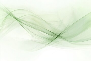 Wall Mural - soft green abstract waves on a light background for design use