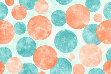 Wall Mural - colorful abstract circle pattern with soft textures and fresh hues