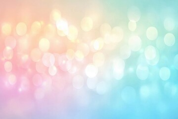 Wall Mural - soft abstract background with light bokeh and pastel colors