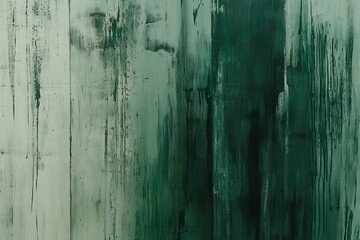 Wall Mural - abstract green texture with brush strokes and paint drips