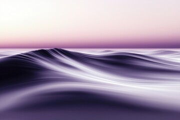Wall Mural - serene waves gently rolling in a minimalist ocean scene at dawn