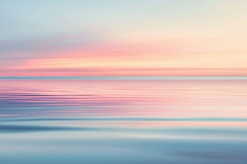 Wall Mural - tranquil serene ocean waves under soft sunrise colors