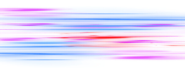 Poster - Abstract blue and purple neon light rays and lines transparent background. Colored shiny sparks of spiral wave. Curved bright speed line swirls.