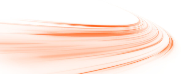 Fototapete - Neon stripes in the form of drill, turns and swirl. Illustration of high speed concept. Image of speed motion on the road. Vector PNG. Image of speed motion on the road.	