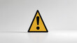 © Kashif - Danger warning sign with white background.