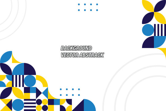 Flat geometric background Vector EPS-10
