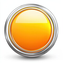 Poster - Glossy yellow on a white background, vibrant and eye-catching.