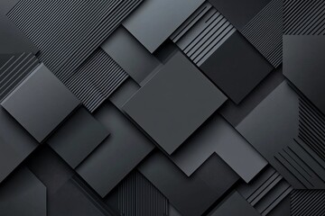 Poster - dark deep black dynamic abstract vector background with diagonal lines, a gradient from light to dee