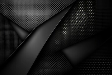 Poster - dark deep black dynamic abstract vector background with diagonal lines, a gradient from light to dee