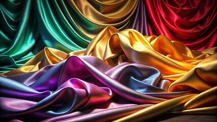 Poster - Luxurious Silk and Satin Fabric Background for Architectural Photography