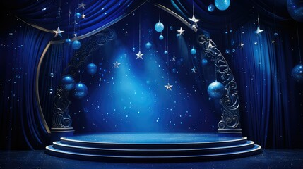 Wall Mural - celestial blue awards background