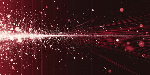 Poster - black abstract technology illustration background