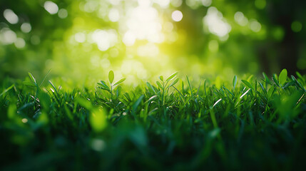 Wall Mural - save the world message with the earth placed in grass, emphasizing environmental protection with a g