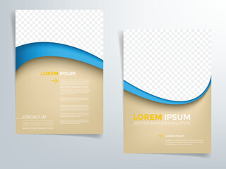 Poster - Vector background header flyer design for brochure