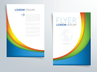 Poster - Vector background header flyer design for brochure