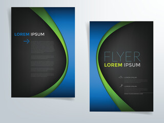 Poster - Vector background header flyer design for brochure