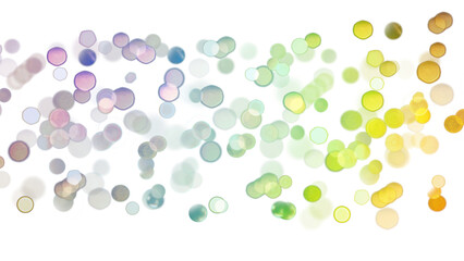 Wall Mural - blurred bokeh colors light glowing on transparent background