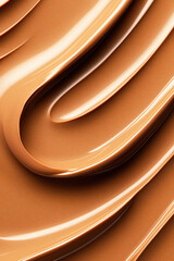 Poster - Swirls of Radiance: A macro shot revealing the artful flow and texture of creamy liquid, highlighting its rich hues and organic elegance.