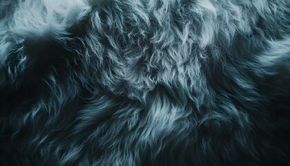 Poster - Soft flowing silvery fur with shadows and light play