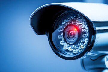 Poster - Surveillance camera monitoring in a blue environment