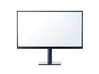 Poster - Blank monitor on a simple stand in bright space