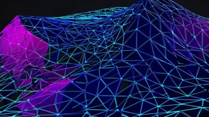 Poster - Evolving Wireframe Artistry