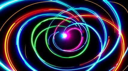 Poster - Mesmerizing Neon Waves
