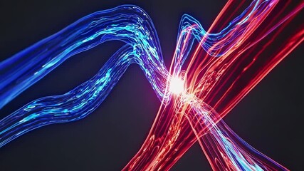 Aufkleber - Ethereal Filament Dance Mesmerizing Color Fusion