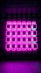 Aufkleber - Metallic Cube Symphony Cosmic Waveform