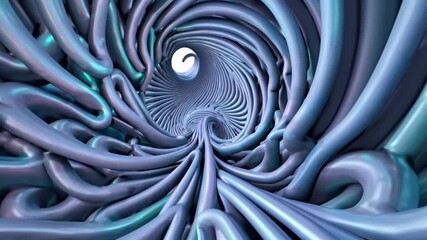 Leinwandbilder - Mirrored Tunnel Kaleidoscope