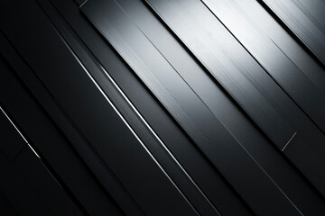 Poster - Diagonal dark metallic lines create an abstract, modern, and sleek background.