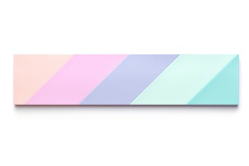 Wall Mural - Pastel geometric adhesive strip white background architecture rectangle.