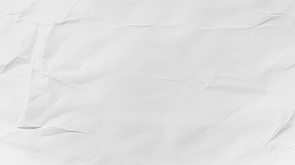 Poster - Crumpled white paper texture with subtle shadows and creases