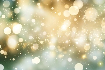 Wall Mural - green lights with a bokeh effect background abstract blurred.