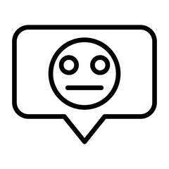 Poster - average comment vector icon