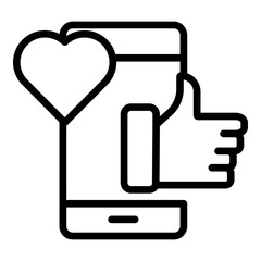 Poster - social network  vector icon