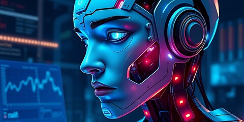 ai portrait cyborg art surreal nft crypto