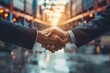 © Shweta - Businessman making handshake for successful business, investment deal, Smart logistics, global business concept
