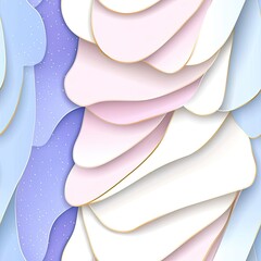 Poster - Soft pastel colors blend harmoniously in a gradient, creating a serene background perfect for various creative applications SEAMLESS PATTERN